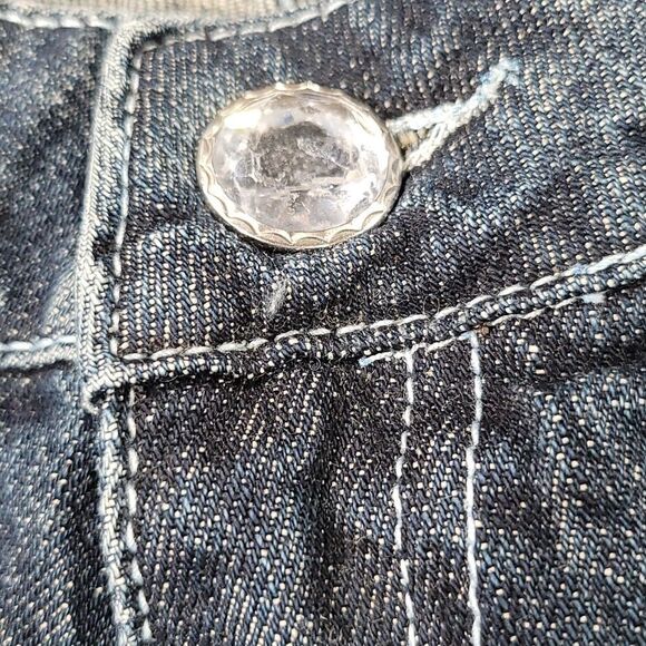 ☔️💜Decoded Blue Jeans w/Rhinestone & Embroidered Back Pockets Size 7/29 - Picture 5 of 12
